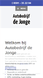 Mobile Screenshot of garagedejonge.nl
